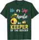 He Or She Auntie To Bee Keeper Of The Gender Reveal Gifts T-Shirt - T-Shirt | Forest