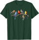 LetMeThinkAboutIt Designs Kids Black Bird Print Modern Classic T-Shirt - T-Shirt | Forest