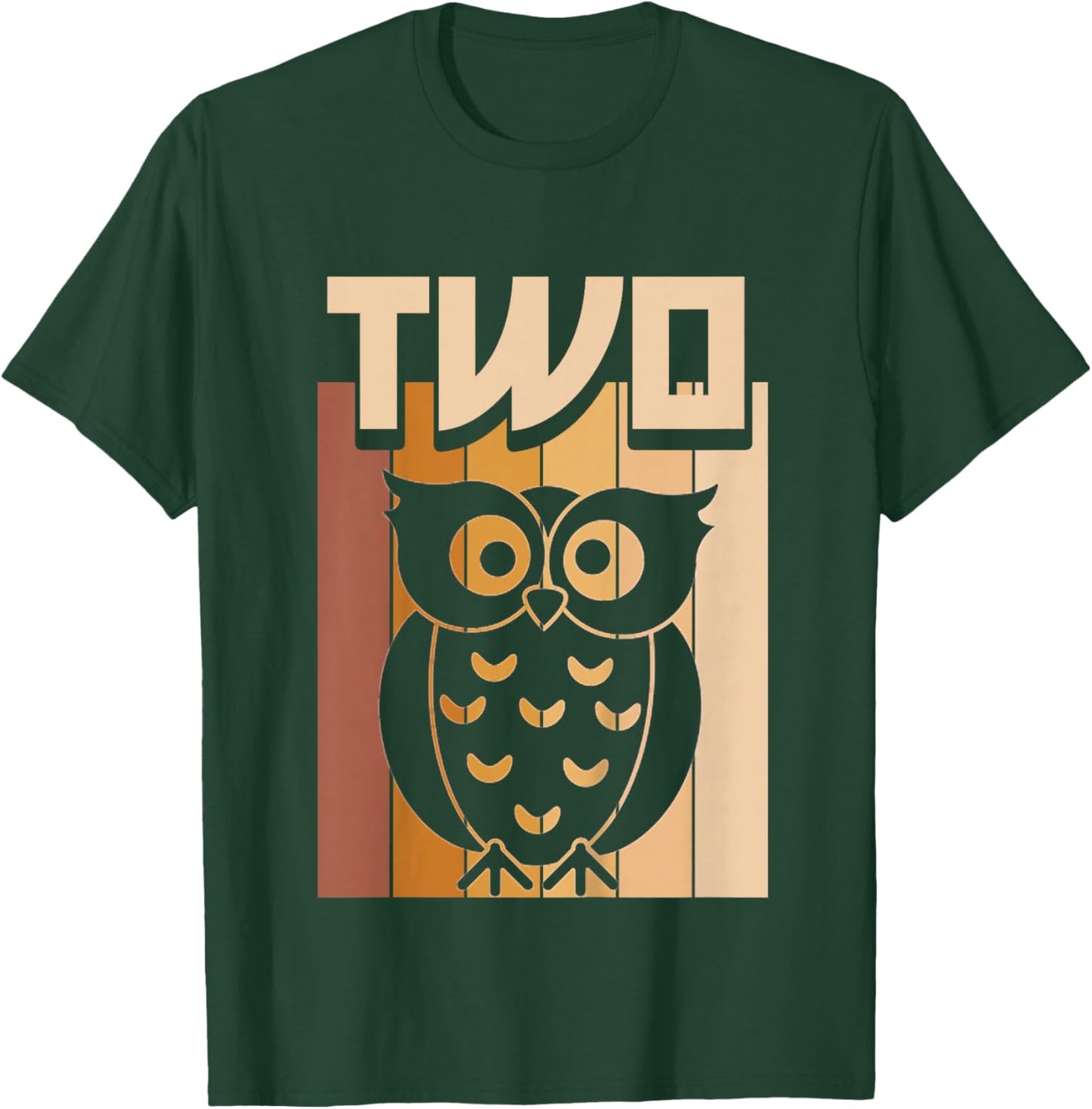 2 Year Old Owl Birthday Boy Girl 2nd Birthday Owl T-Shirt - T-Shirt | Forest