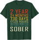 2 Year Sobriety Anniversary Vintage 2 Years Sober T-Shirt - T-Shirt | Forest
