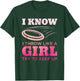 Disc Golf Girl Funny Disc Golfing Lover Player Gift T-Shirt - T-Shirt | Forest