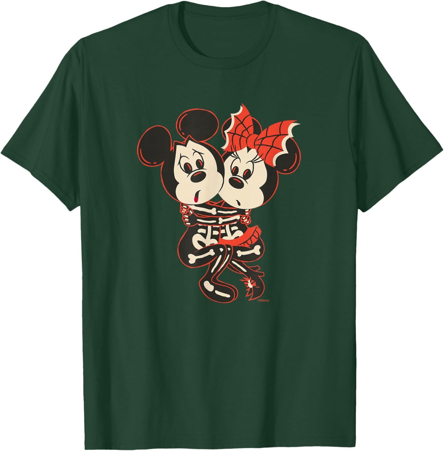 Disney Mickey Mouse & Minnie Mouse Sweetly Scared Halloween T-Shirt - T-Shirt | Forest
