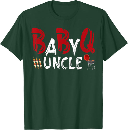 Uncle Baby BBQ Shower Themed Family Matching Barbecue T-Shirt - T-Shirt | Forest