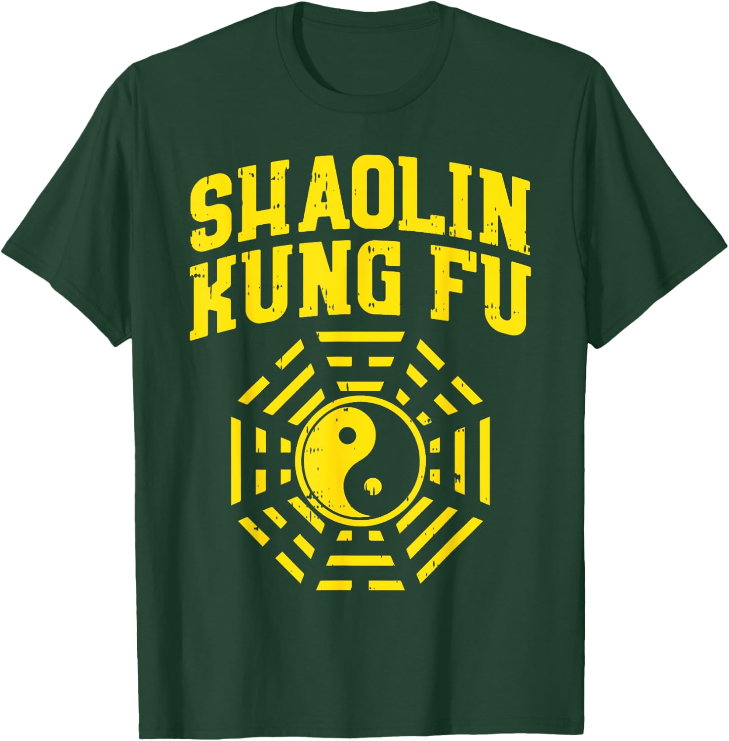 Shaolin Kung Fu Ying Yang Symbol Chinese Martial Arts Gift T-Shirt - T-Shirt | Forest