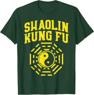 Shaolin Kung Fu Ying Yang Symbol Chinese Martial Arts Gift T-Shirt - T-Shirt | Forest