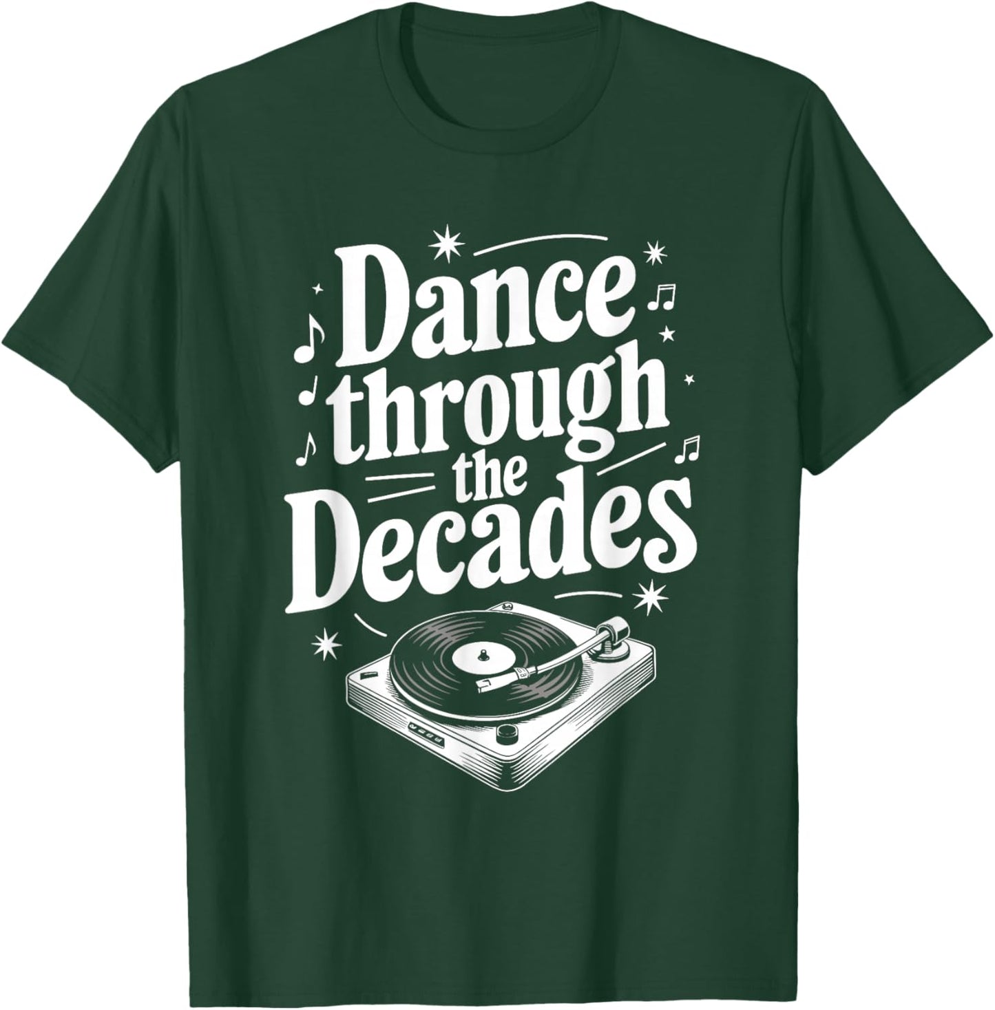 Decades Of Dance Retro Dance Moves Dance Enthusiast Dance T-Shirt - T-Shirt | Forest