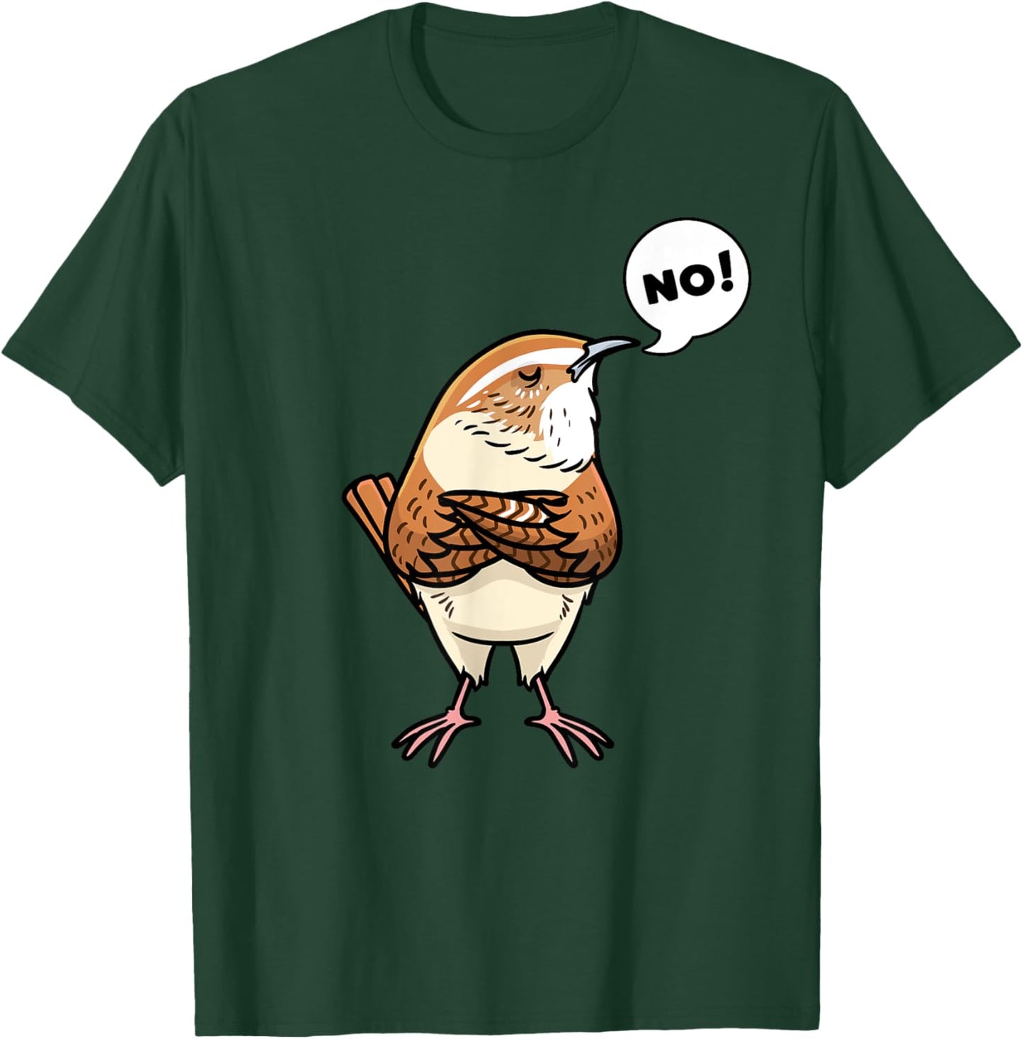 Malwrenluv Wren Bird No T-Shirt - T-Shirt | Forest