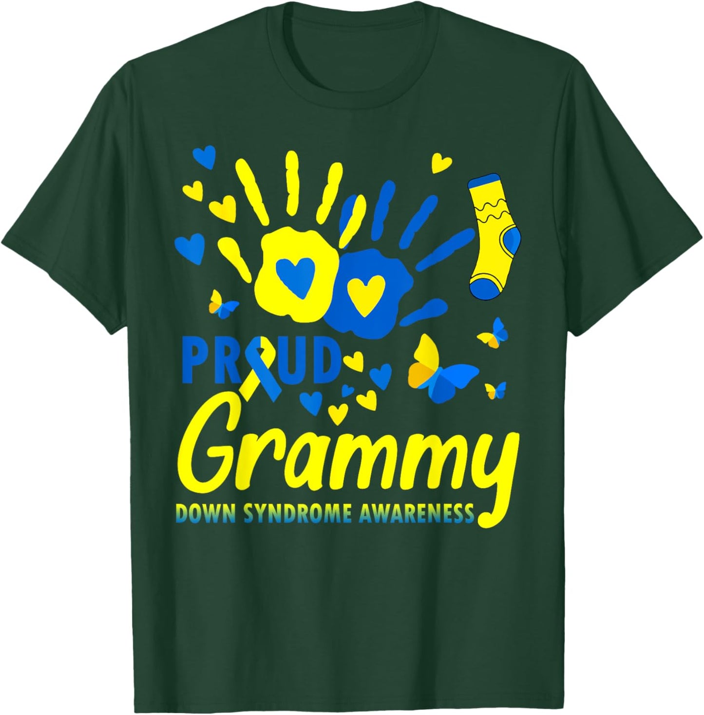Proud Grammy World Down Syndrome Awareness Day Matching T-Shirt - T-Shirt | Forest