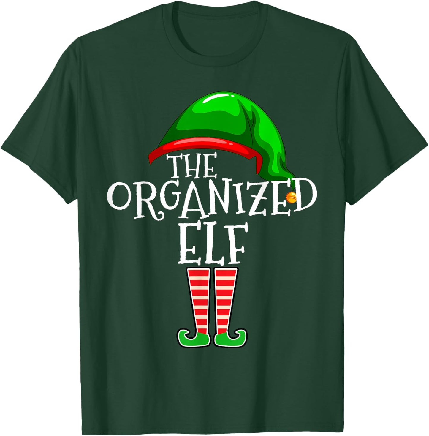 Organized Elf Group Matching Family Christmas T-Shirt - T-Shirt | Forest
