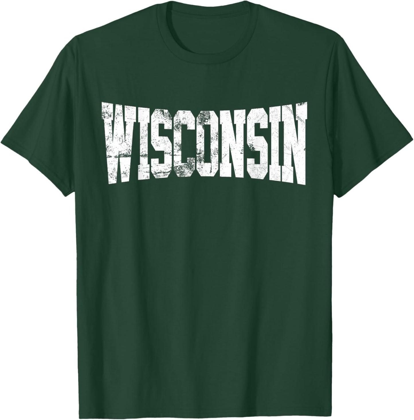 Vintage Wisconsin Wisconsin Red Retro Wisconsin T-Shirt - T-Shirt | Forest