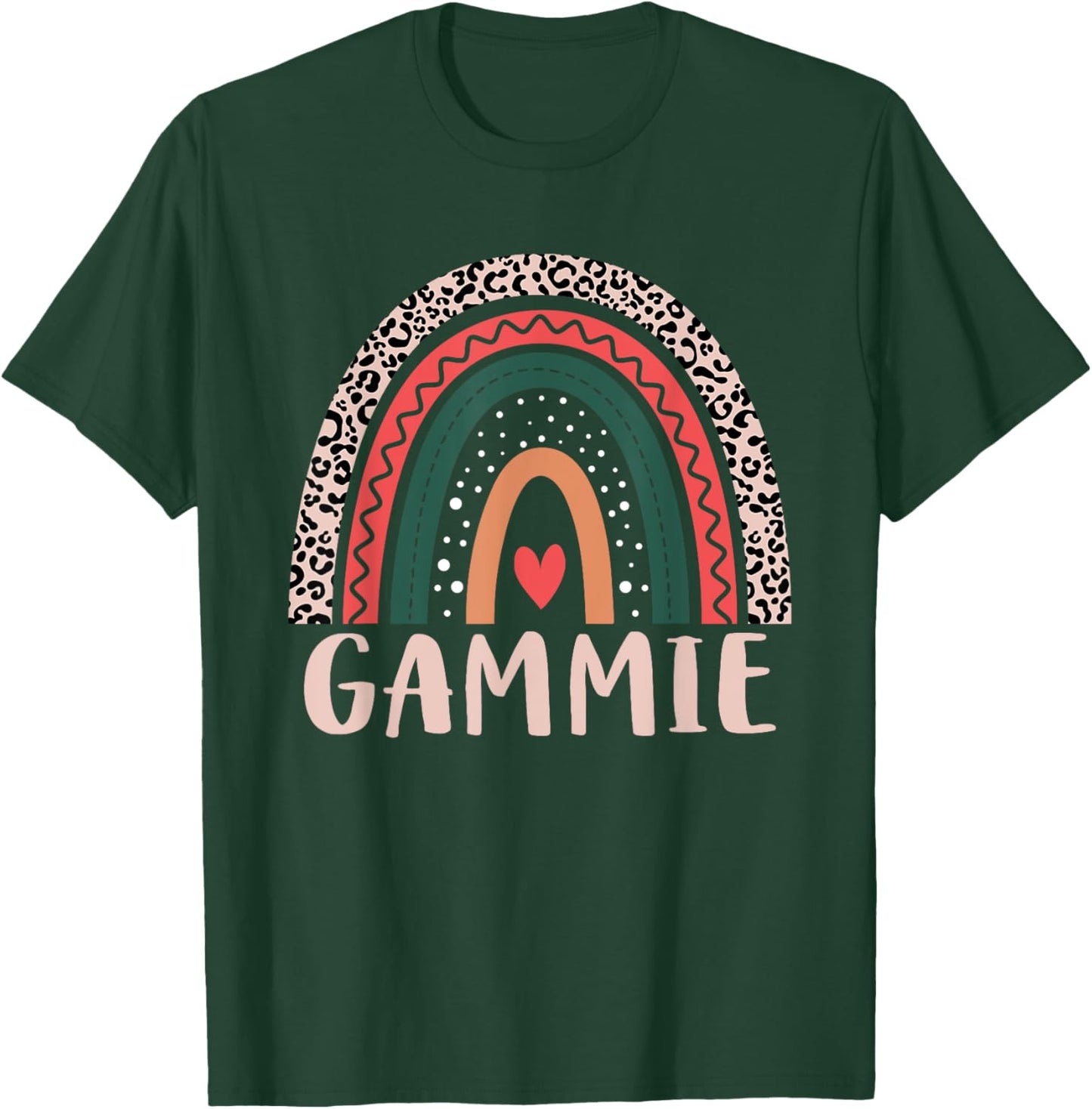 Gammie Rainbow Grandma Grandmother Women Mothers Day Gammie T-Shirt - T-Shirt | Forest
