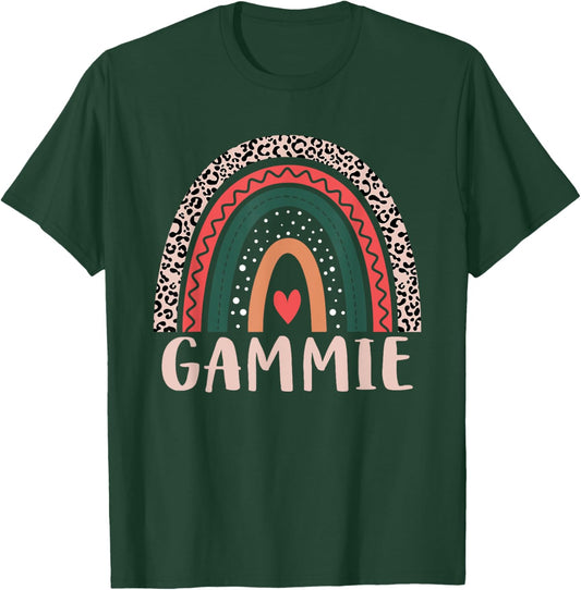 Gammie Rainbow Grandma Grandmother Women Mothers Day Gammie T-Shirt - T-Shirt | Forest