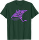 Retro Cancun Mexico Souvenir Colorful Stingray Girls T-Shirt - T-Shirt | Forest