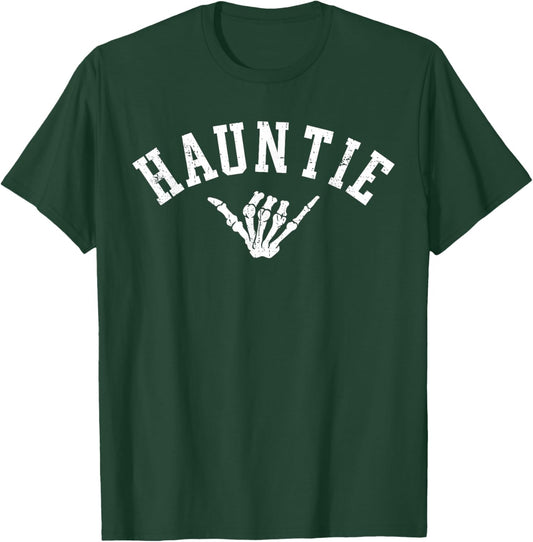 Hauntie, Auntie Crazy About Halloween Funny Spooky Aunt T-Shirt - T-Shirt | Forest