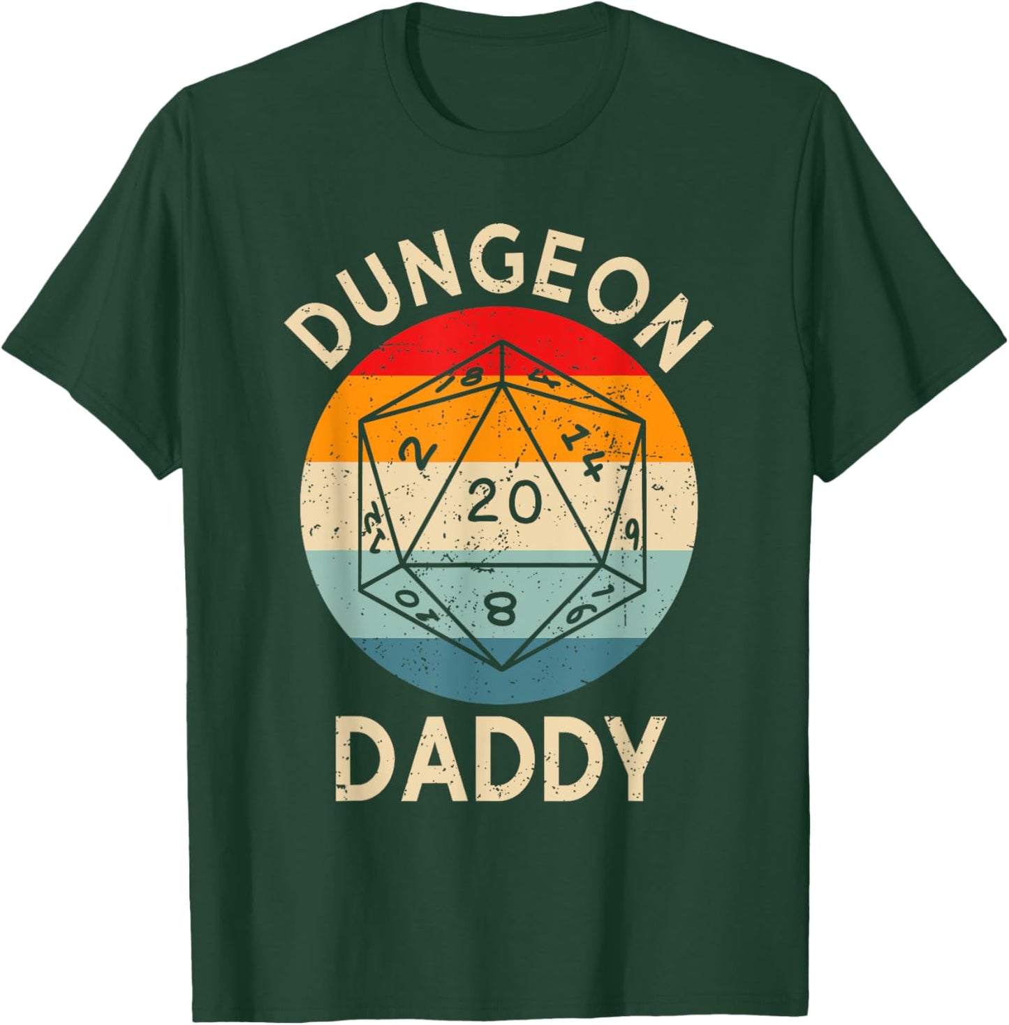 Retro Dungeon Daddy Fathers Day T-Shirt - T-Shirt | Forest