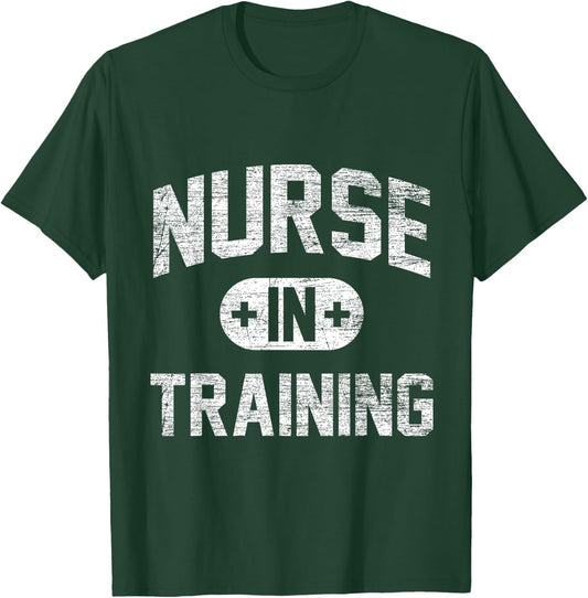 Nurse In Training - Vintage Gifts Nursing Student Nurse T-Shirt - T-Shirt | Forest