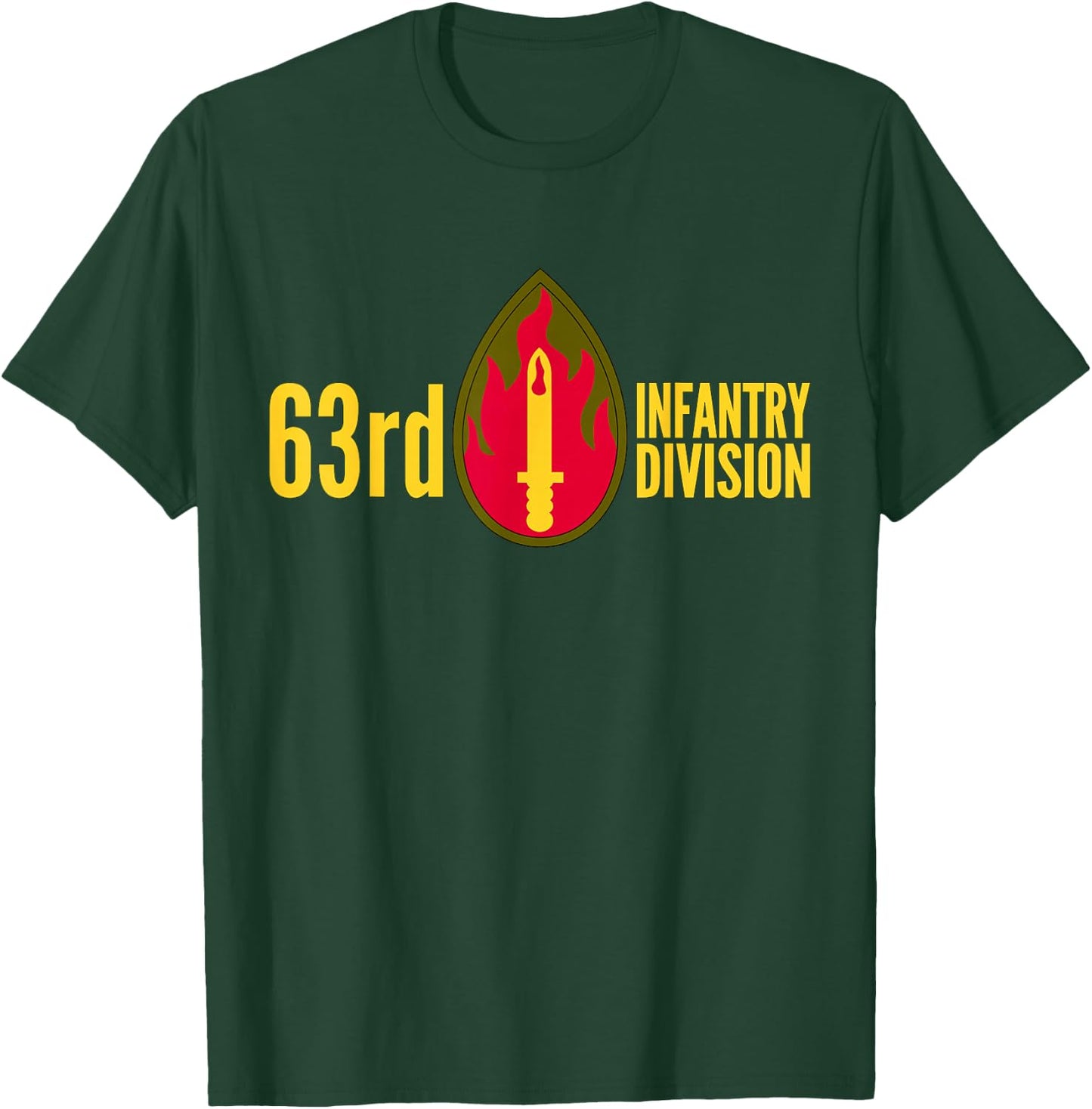 63rd Infantry Division Army Regional Support Command T-Shirt - T-Shirt | Forest