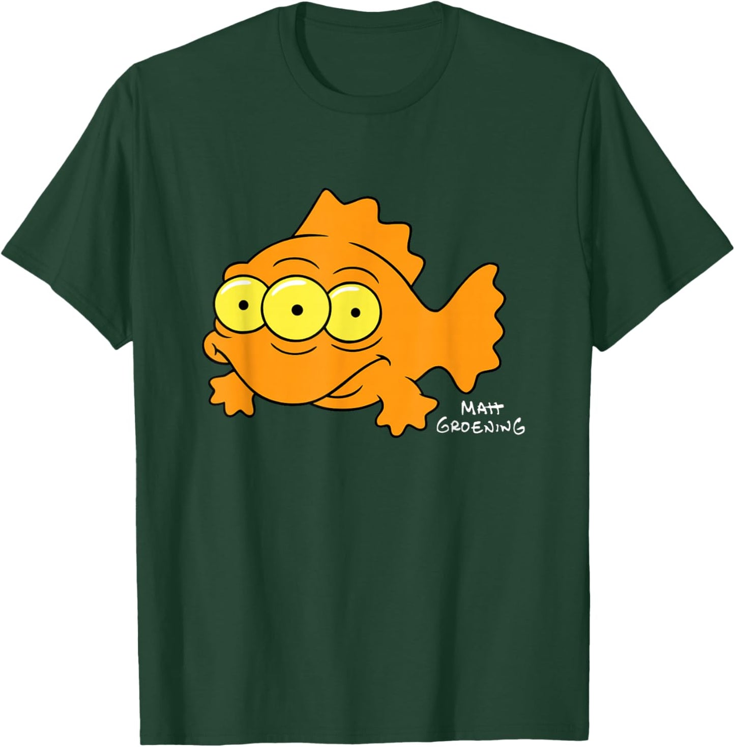 The Simpsons Blinky Three-Eyed Nuclear Fish Center Icon T-Shirt - T-Shirt | Forest