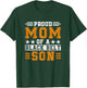 Proud Karate Mom Black Belt Son Martial Arts Practitioner T-Shirt - T-Shirt | Forest