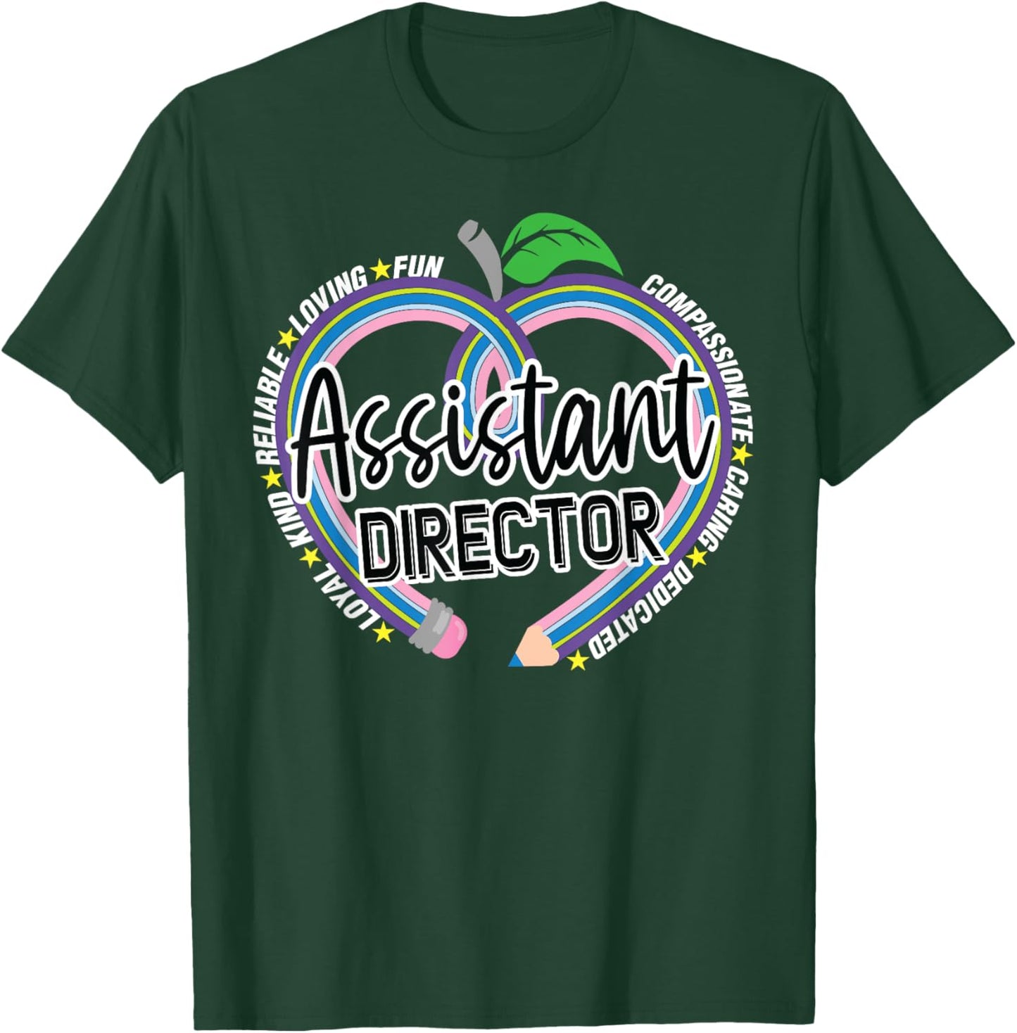Wild About School Team of Educator Counselors Crew Assistant Director Childcare Back To Preschool Group Daycare T-Shirt - T-Shirt | Forest