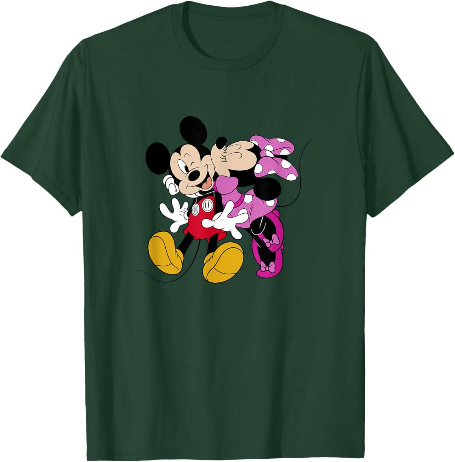 Disney Mickey and Friends Valentine's Day Minnie Kiss T-Shirt - T-Shirt | Forest