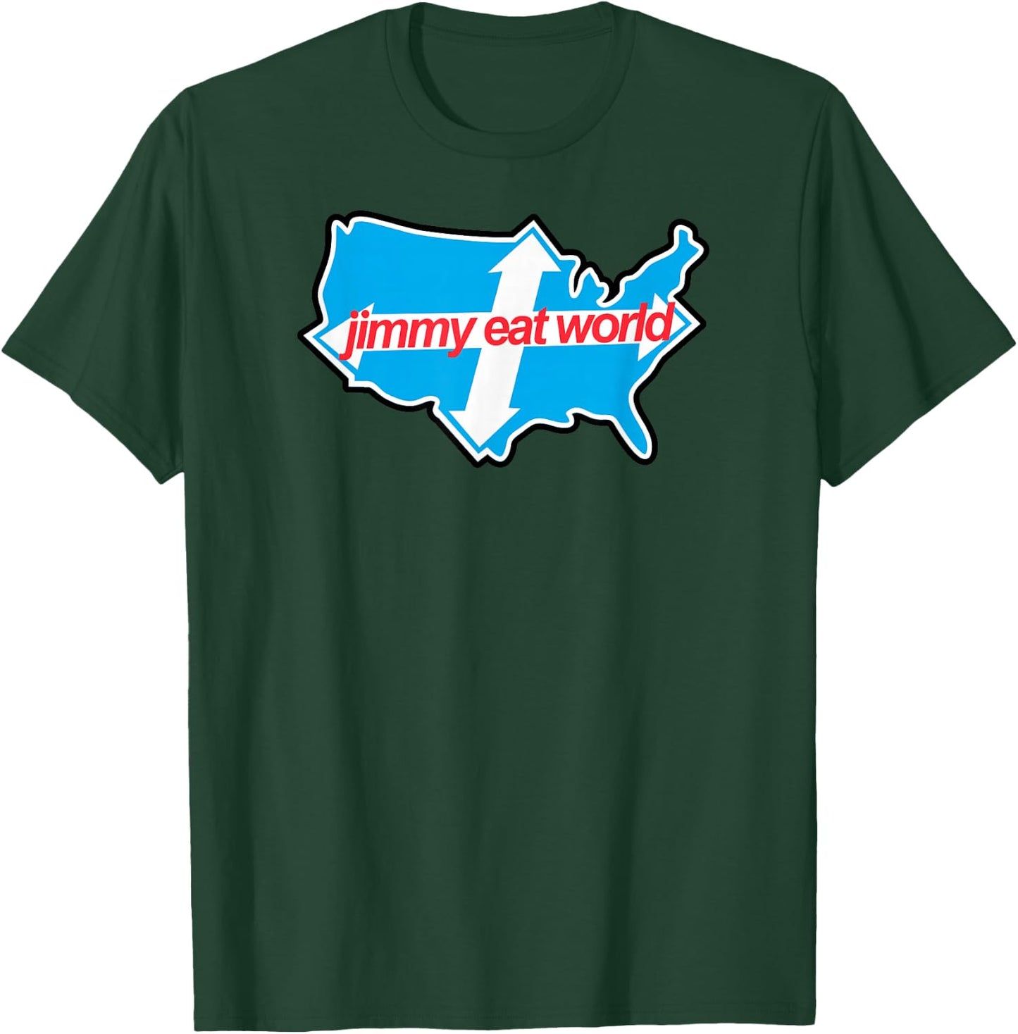 Jimmy Eat World - Across America - Official Merchandise T-Shirt - T-Shirt | Forest