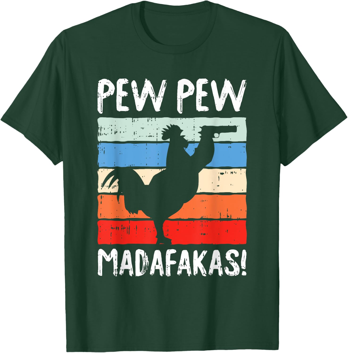 Chick Chick Madafakas Chicken Funny Rooster Cock Farmer Gift T-Shirt - T-Shirt | Forest