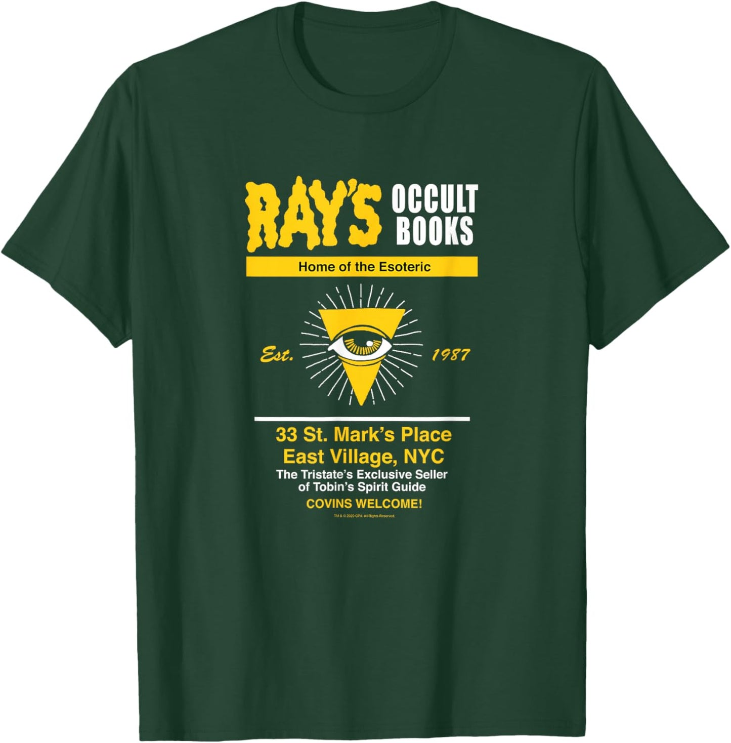 Ghostbusters Rays Occult Books Home of the Esoteric Movie T-Shirt - T-Shirt | Forest