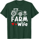 Farm Wife | Local Farm Lover Funny Farmer Wife T-Shirt - T-Shirt | Forest