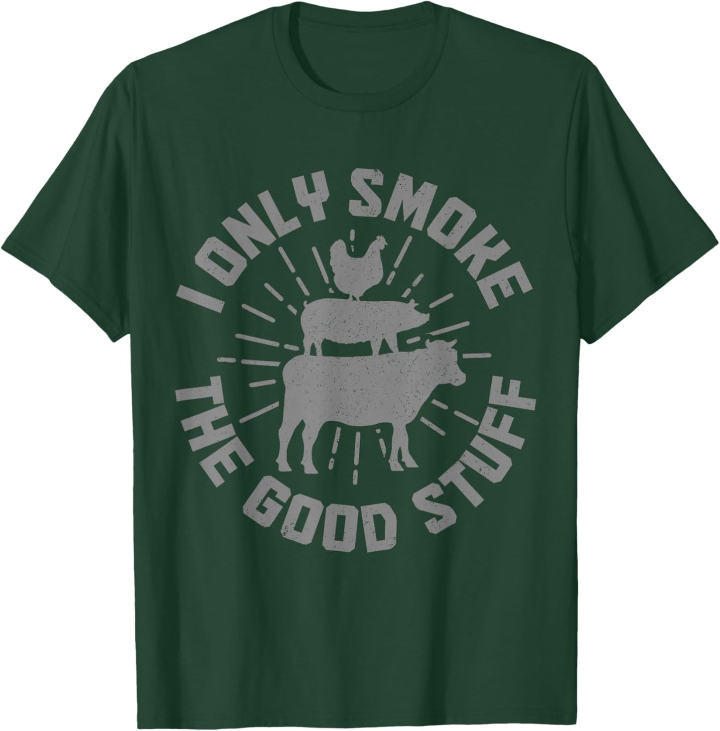 BBQ Meat Smoking Smoker Grill Grilling Chef Funny T-Shirt - T-Shirt | Forest