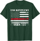 Submariner USS KENTUCKY SSBN737 US Flag Veteran Submarine T-Shirt - T-Shirt | Forest