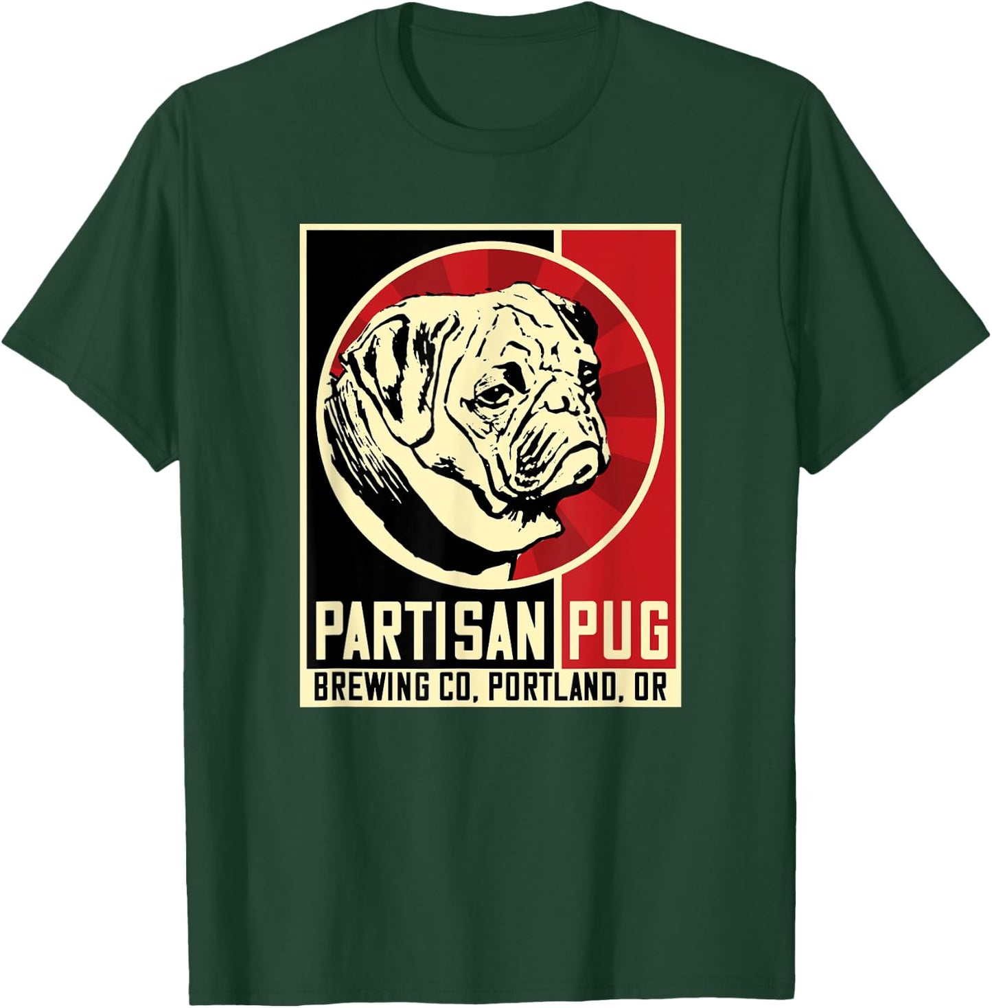 Portland Brewery Logo for Beer and Dogs Craft Beer Lovers T-Shirt - T-Shirt | Forest