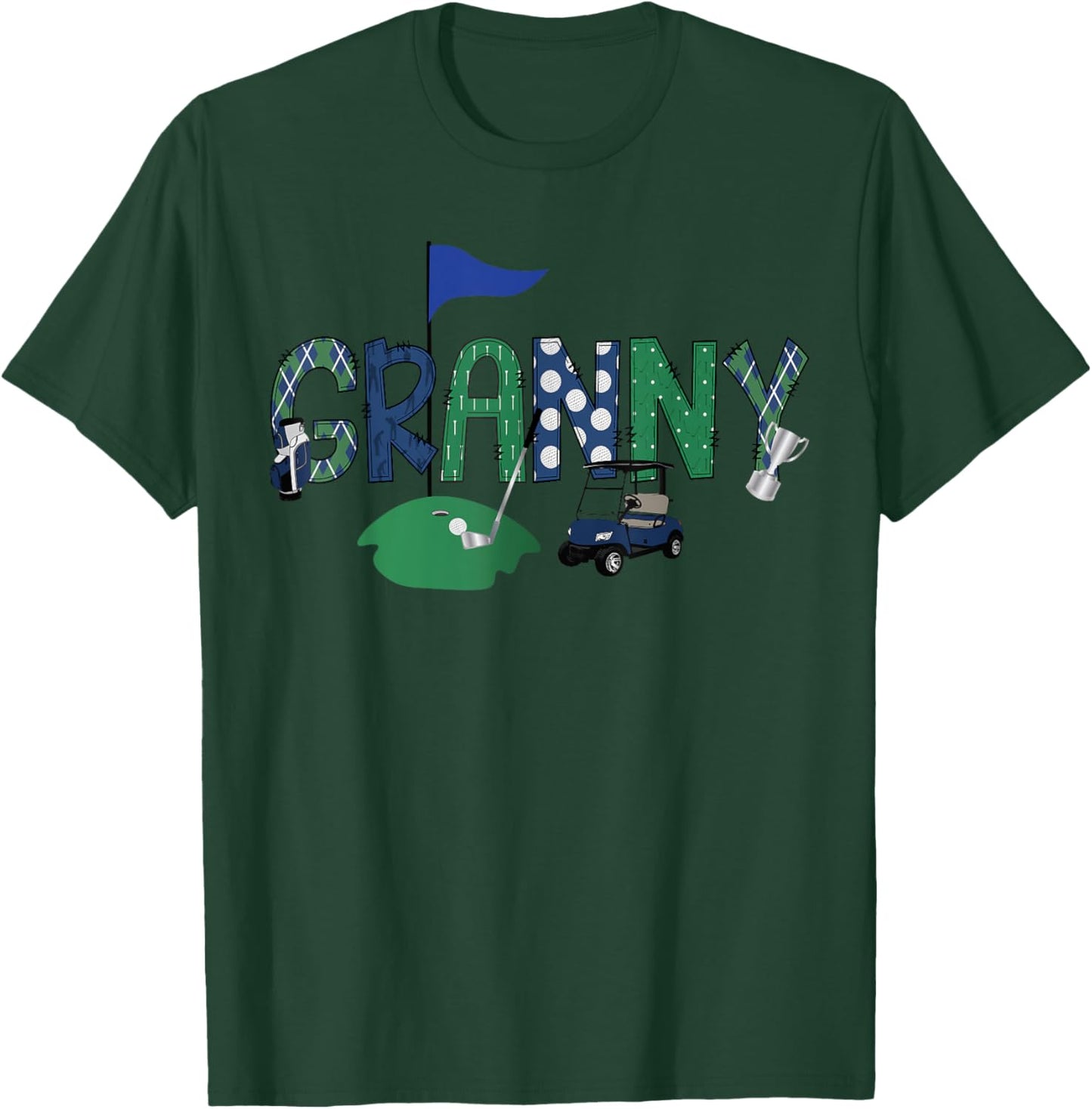 Golf Granny Hole In One Golf First Birthday Party T-Shirt - T-Shirt | Forest