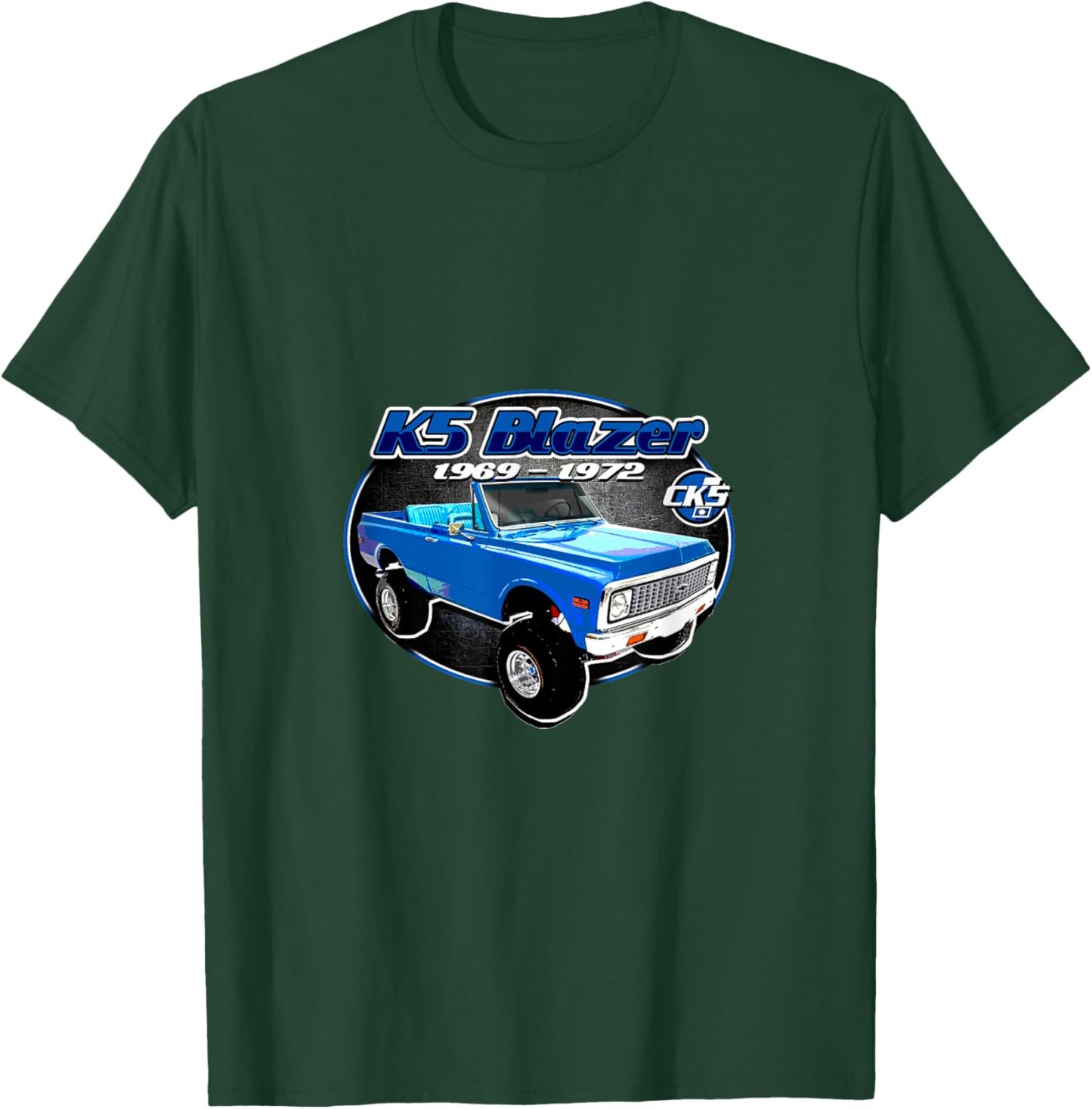 CK5 1969-72 K5 Blazer featuring a vintage retro style. T-Shirt - T-Shirt | Forest