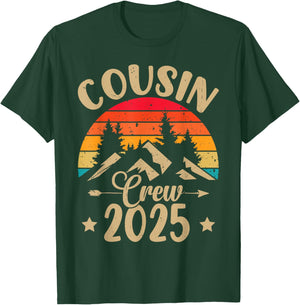 Vacation Family Reunion Cousin Crew 2025 Matching T-Shirt - T-Shirt | Forest