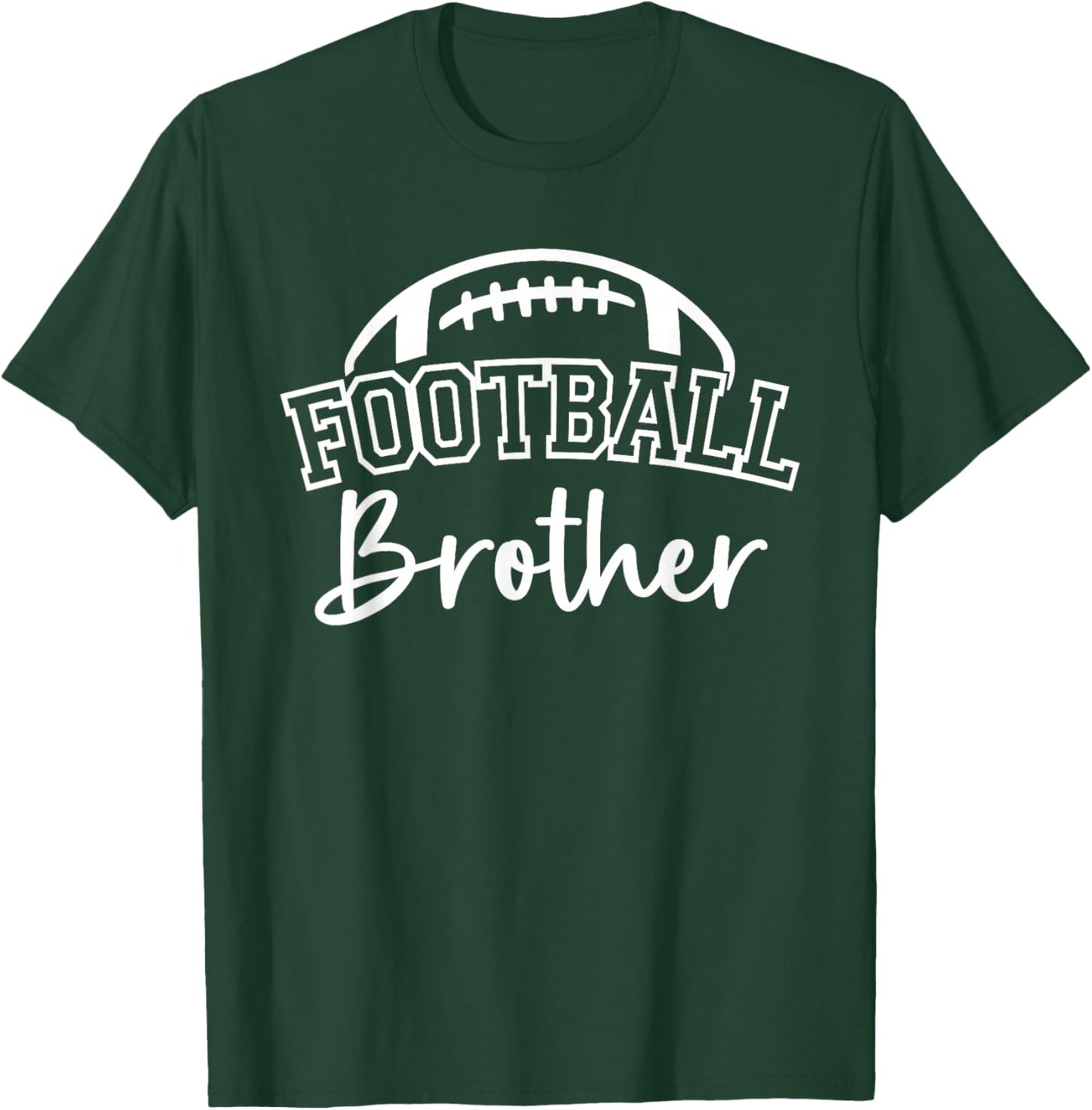 Football Brother Matching Family Football T-Shirt - T-Shirt | Forest