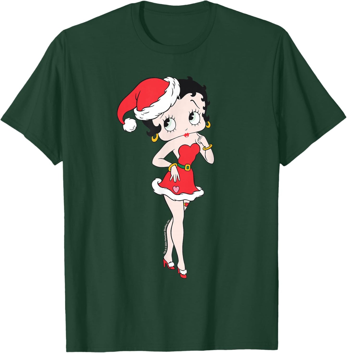 Betty Boop Christmas Pin Up T-Shirt - T-Shirt | Forest