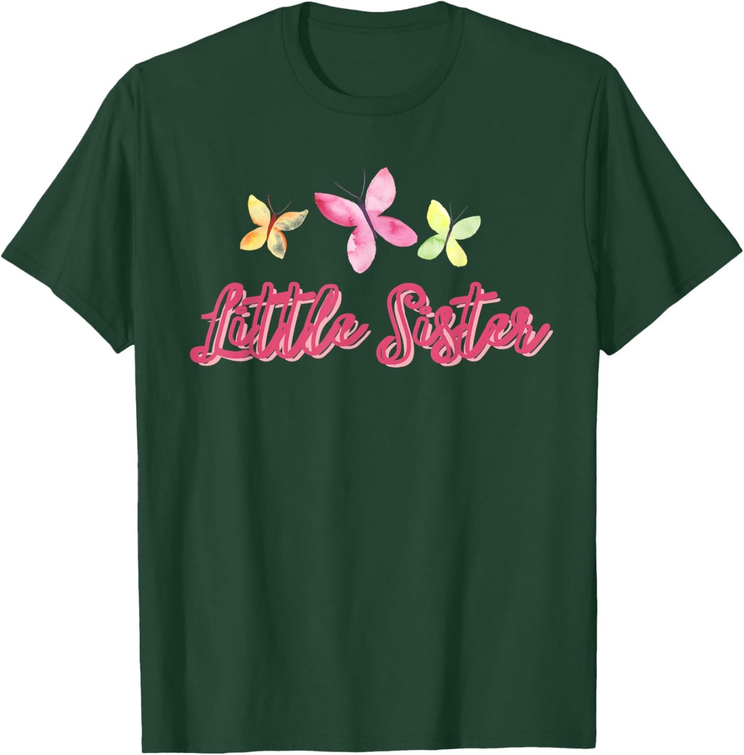 Little Sister Butterflies T-Shirt - T-Shirt | Forest
