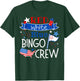 Bingo Crew Red White Blue American Patriotic Fourth of July T-Shirt - T-Shirt | Forest