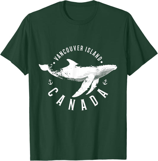 Vancouver Island British Columbia Souvenir Canada Whale T-Shirt - T-Shirt | Forest