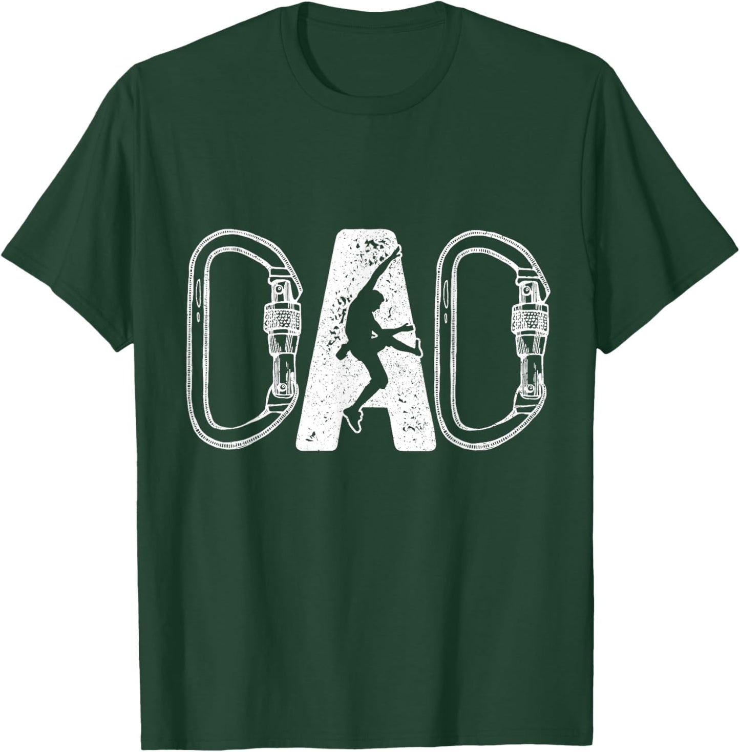 Climbing Dad Rock Climber Bouldering Father's Day T-Shirt - T-Shirt | Forest