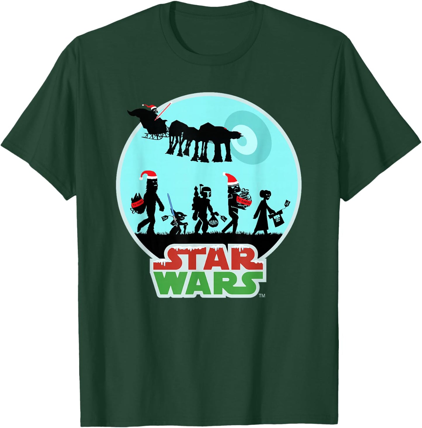 Star Wars Characters Holiday Gifts Death Star T-Shirt - T-Shirt | Forest
