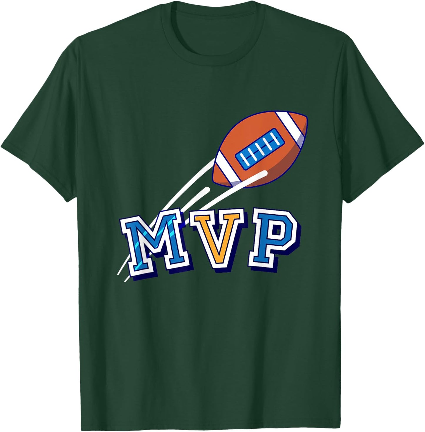 MVP - American Football Player Birthday Gift T-Shirt - T-Shirt | Forest