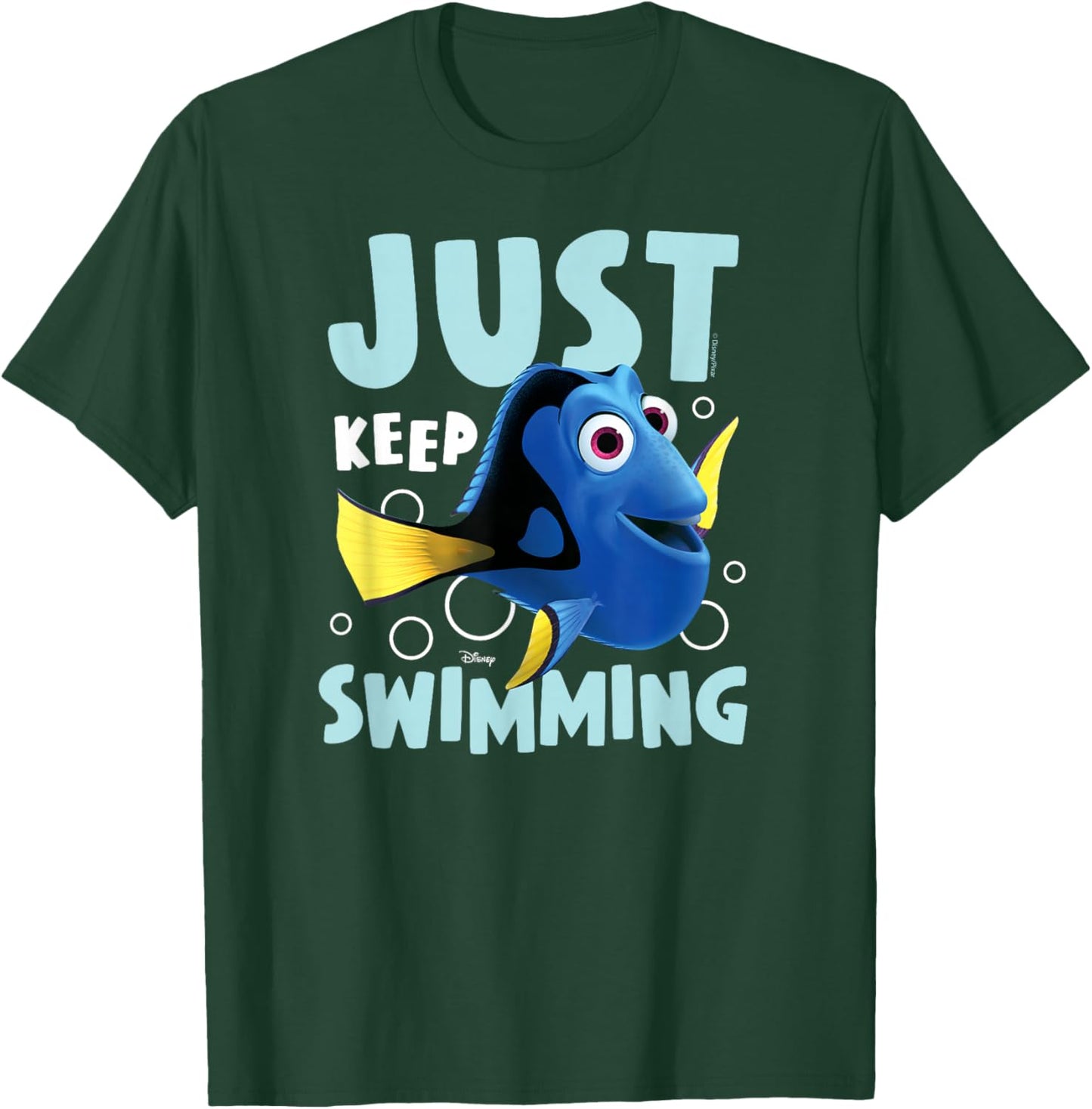Finding Nemo - Dory Just Keep Swimming T-Shirt - T-Shirt | Forest