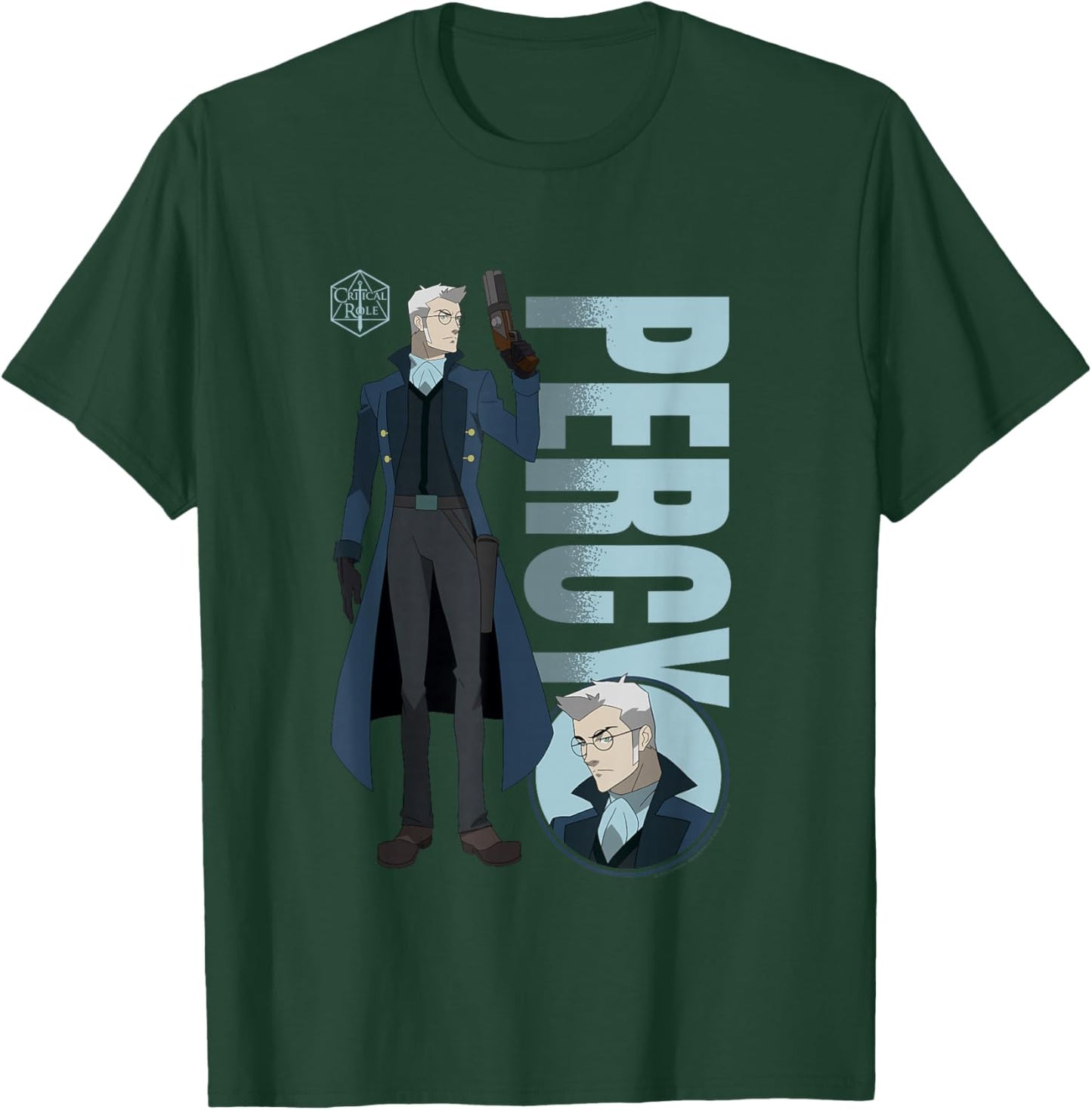 The Legend of Vox Machina Percy with Name T-Shirt - T-Shirt | Forest