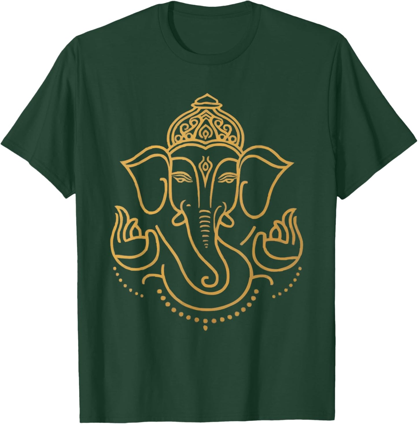 Ganesh Chaturthi Hindu Festival Elephant Lord Ganesha T-Shirt - T-Shirt | Forest