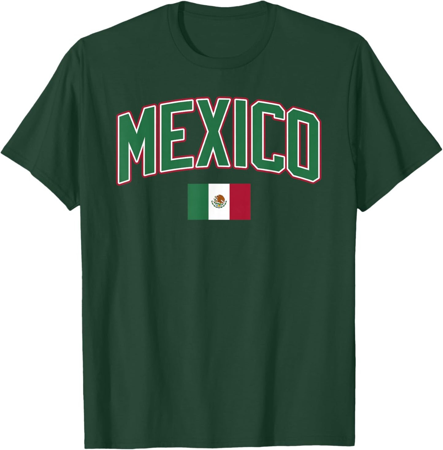 Mexico Flag Mexican Hispanic Siesta Pride Vintage T-Shirt - T-Shirt | Forest