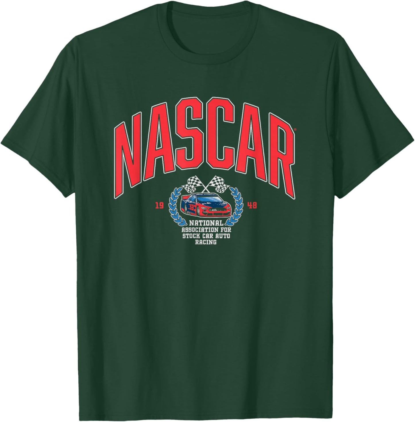 NASCAR 1948 National Association for Stock Car Auto Racing T-Shirt - T-Shirt | Forest