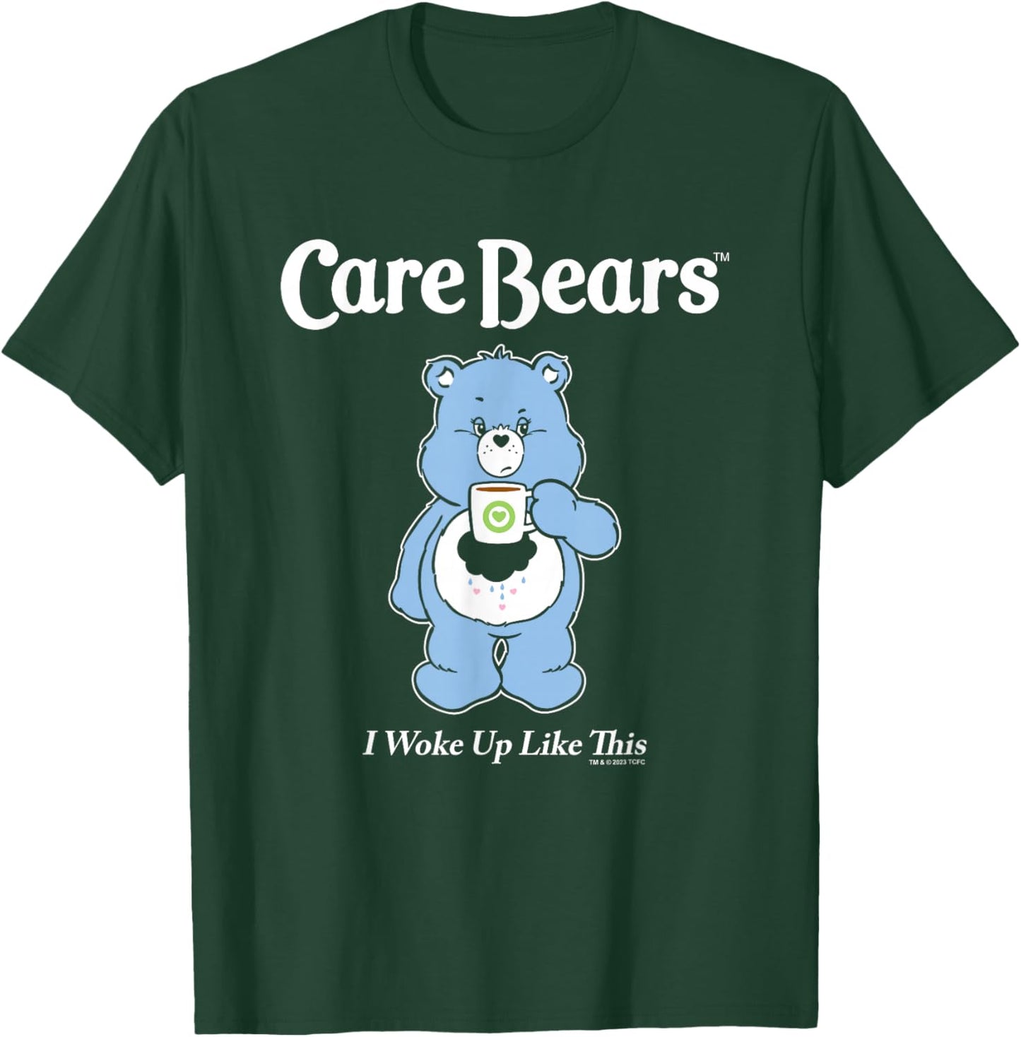 Care Bears Grumpy Bear I Woke Up Like This Big Chest Poster T-Shirt - T-Shirt | Forest