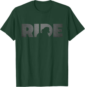 BASBO Horseback Riding Apparel - Horse , Small T-Shirt - T-Shirt | Forest